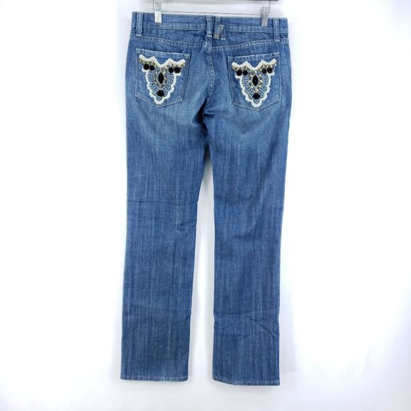 Vigoss Dirty Wash Straight Jeans Women's Size 31 - Picture 3 of 7